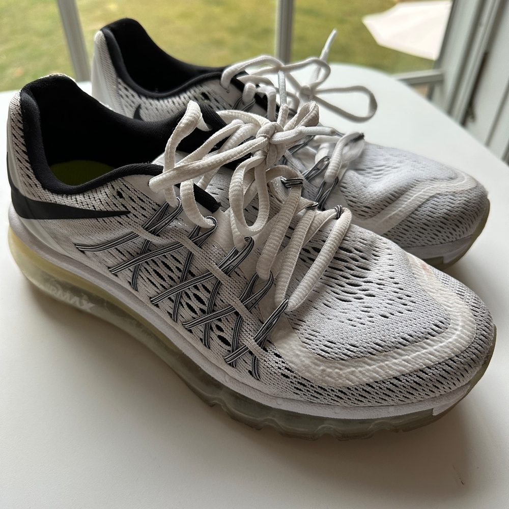 White and Black Athletic Shoes